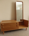 Meredew Dressing Table / Cheval Mirror- Light Oak