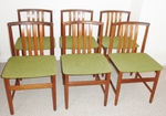 Set of 6 - 1960s Danish Afromosia Dining Chairs