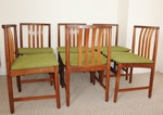 Set of 6 - 1960s Danish Afromosia Dining Chairs