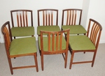 Set of 6 - 1960s Danish Afromosia Dining Chairs