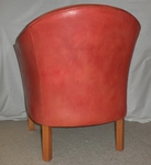 Danish Red Leather Tub Chair (MH 80 – Mogens Hansen/Lars Kalmar)