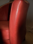 Danish Red Leather Tub Chair (MH 80 – Mogens Hansen/Lars Kalmar)