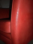 Danish Red Leather Tub Chair (MH 80 – Mogens Hansen/Lars Kalmar)