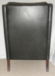 Stouby Black Leather High Back / Club Armchair