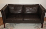 Danish Borge Mogensen style 2 seater Leather Sofa