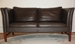 Danish Borge Mogensen style 2 seater Leather Sofa