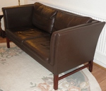 Danish Borge Mogensen style 2 seater Leather Sofa