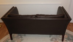 Danish Borge Mogensen style 2 seater Leather Sofa