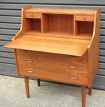 Danish Teak Bureau / Writing Desk
