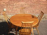 Ercol Drop Leaf Dining Table & 4 Goldsmith Chairs Model 369