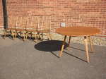 Ercol Drop Leaf Dining Table & 4 Goldsmith Chairs Model 369