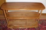 Ercol Trolley Book Case / Low Room Divider / Shelf Unit