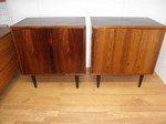 S 14 - Pair of Danish Rosewood Bookcases / Display Cabinets
