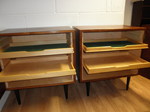 S 14 - Pair of Danish Rosewood Bookcases / Display Cabinets