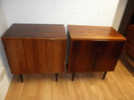 S 14 - Pair of Danish Rosewood Bookcases / Display Cabinets