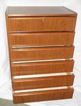 Teak Chest of Drawers (six drawers)