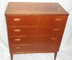 Teak Chest of Drawers (four drawers)
