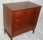 Teak Chest of Drawers (four drawers)