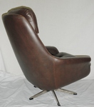 Danish Armchair - Swivel High Back Lounger 