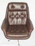 Danish Armchair - Swivel High Back Lounger 