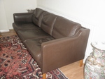 Skalma - Danish brown leather sofa