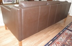 Skalma - Danish brown leather sofa