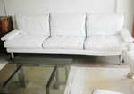 Pieff White Leather Lounge Suite complete with Mandarin Coffee Table