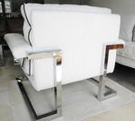Pieff White Leather Lounge Suite complete with Mandarin Coffee Table
