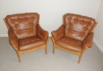 Pair of John Mortensen / Magnus Olesen Lounge Chairs (Model 4521)
