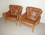 Pair of John Mortensen / Magnus Olesen Lounge Chairs (Model 4521)
