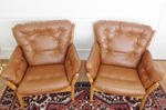 Pair of John Mortensen / Magnus Olesen Lounge Chairs (Model 4521)