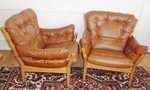 Pair of John Mortensen / Magnus Olesen Lounge Chairs (Model 4521)