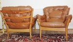 Pair of John Mortensen / Magnus Olesen Lounge Chairs (Model 4521)