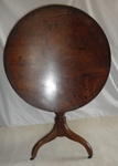 Georgian Circular Mahogany Tilt Top Occasional Table 