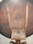 Under side of Georgian Circular Mahogany Tilt Top Table 