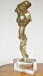 Abstract Gilt Bronze Sculpture by David Marshall