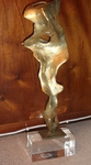 Abstract Gilt Bronze Sculpture by David Marshall