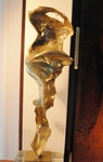 Abstract Gilt Bronze Sculpture by David Marshall