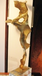 Abstract Gilt Bronze Sculpture by David Marshall