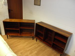 1960s Pair of Danish Rosewood Bookcases / Display Cabinets