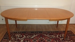 Danish Light Teak Extending Dining Table 