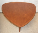 Danish Teak Triangular Occasional Table (Guitar Pick or Plectrum style)