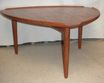Danish Teak Triangular Occasional Table (Guitar Pick or Plectrum style)