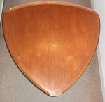 Danish Teak Triangular Occasional Table (Guitar Pick or Plectrum style)