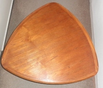 Danish Teak Triangular Occasional Table (Guitar Pick or Plectrum style)