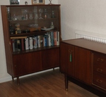 Newbridge Teak Bookcase / Display Cabinet 