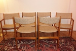 Danish Teak Dining Chairs – 4 + 2 Carvers