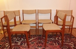 Danish Teak Dining Chairs – 4 + 2 Carvers