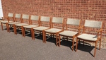 Set of 8 Danish Uldum Teak Dining Chairs (6 + 2 Carvers) 