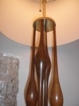 Mid-20th Century Stiffel Table Lamp - Walnut & Brass